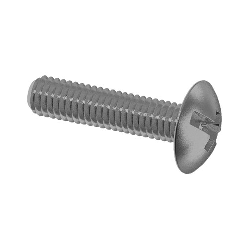4.8级十一字大扁头机螺钉（千重约0.85KG，约76.47千支/袋） 本色全牙 